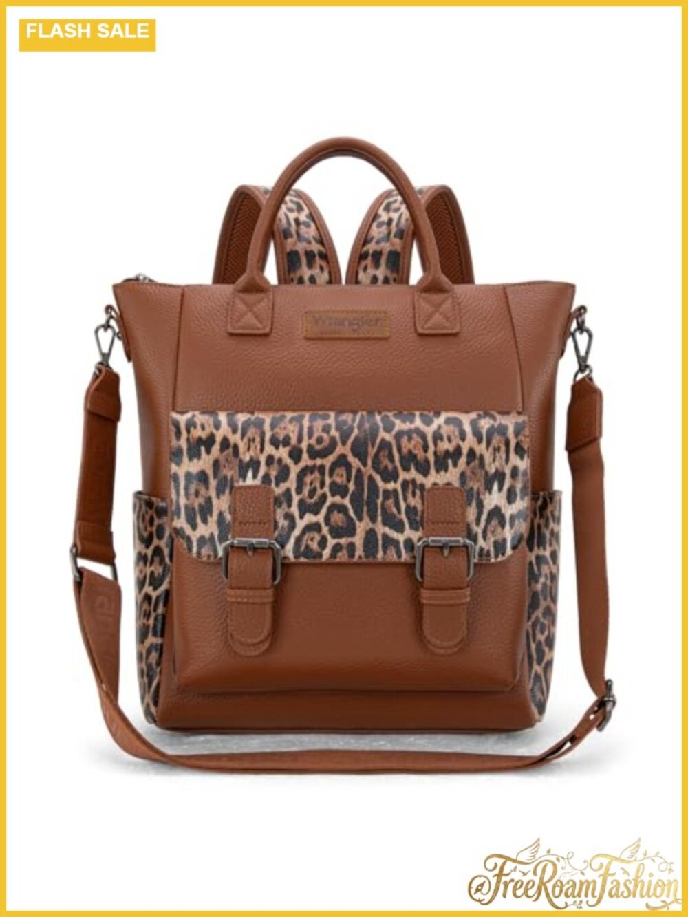 Faux Leather Convertible Backpack Purse Shoulder Bag for Work Travel